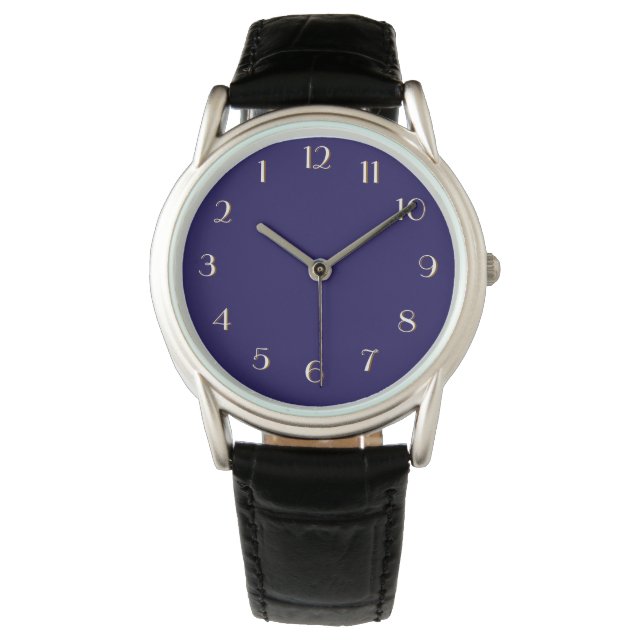 De Pulsera Reloj Atrás Azul Verdadero (Anverso)