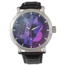 Reloj Bitcoin América ₿ (Neón)