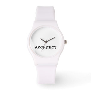 De Pulsera Reloj blanco deportivo del silicón del ARQUITECTO