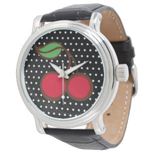 De Pulsera Reloj Cereza Retro 
