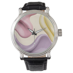 De Pulsera Reloj clásico con gráfico abstracto elegante