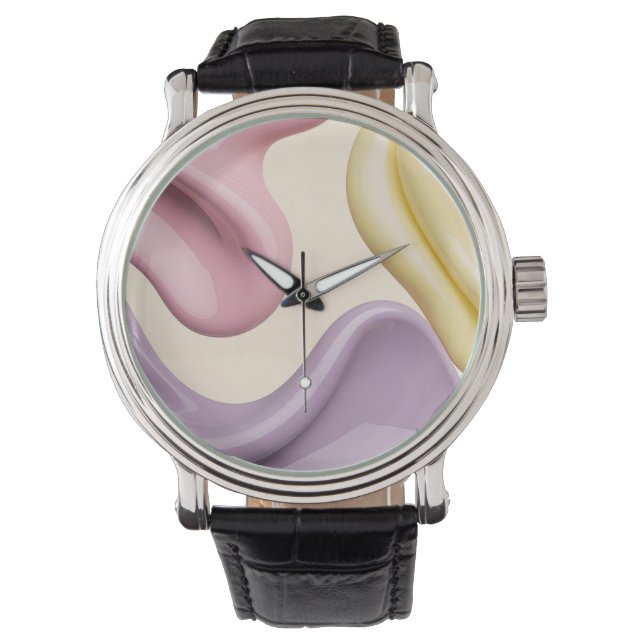 De Pulsera Reloj clásico con gráfico abstracto elegante (Anverso)