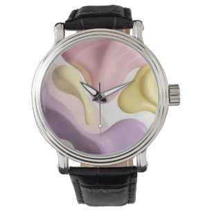 De Pulsera Reloj clásico en gráfico abstracto elegante