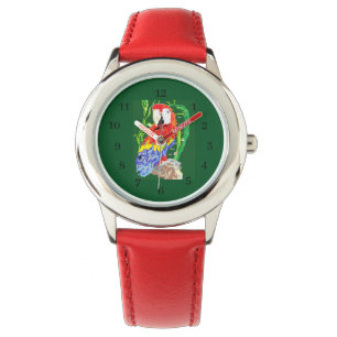 De Pulsera Reloj con corazones rojos para chicas y mujeres