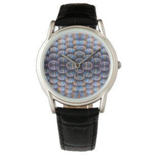 De Pulsera Reloj con el panal futurista abstracto