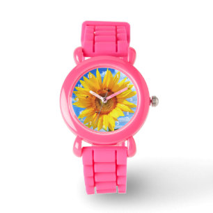 De Pulsera Reloj con girasol amarillo