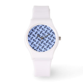 De Pulsera Reloj con Patrón Azul Cielo