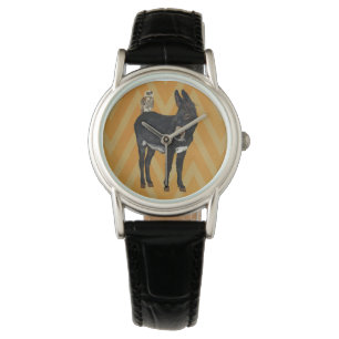 De Pulsera Reloj del BURRO y del BÚHO del AÑIL