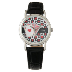 De Pulsera Reloj del naipe del póker