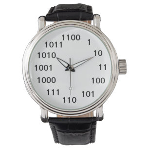 De Pulsera Reloj del número binario
