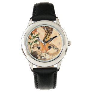 De Pulsera Reloj divertido con jirafa romántica - Caballero