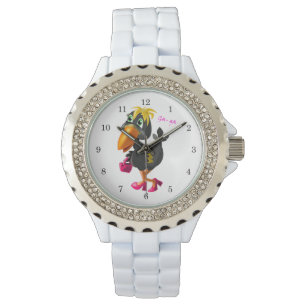 De Pulsera Reloj divertido para aves modernas