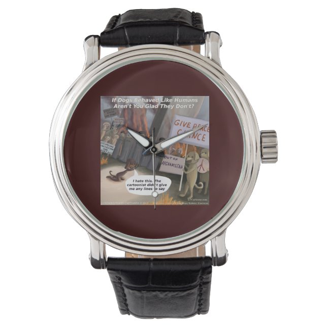 De Pulsera Reloj divertido unisex Perros Serán Humanos (Anverso)