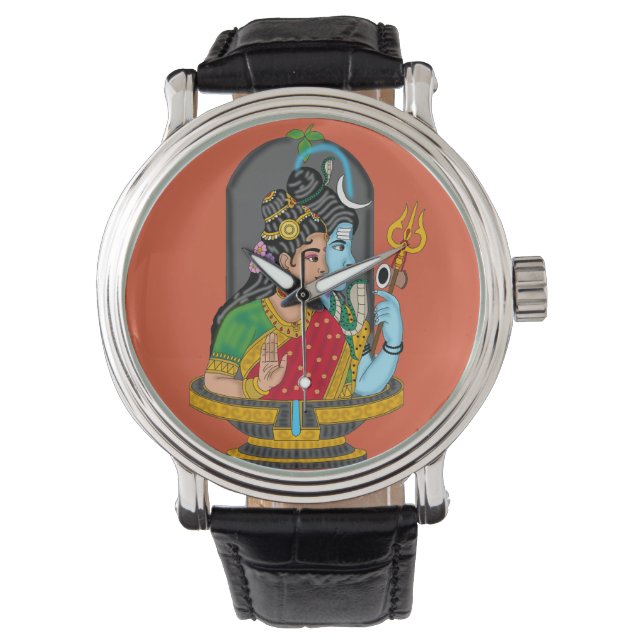 De Pulsera Reloj divino Shiva Parvati (Anverso)