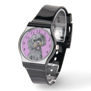 De Pulsera Reloj DOODLEMOJI negro