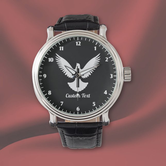 De Pulsera Reloj Dove con cruz en la muñeca (Subido por el creador)