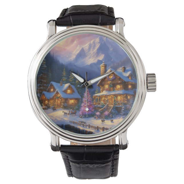 De Pulsera Reloj E tema Navidad (Anverso)