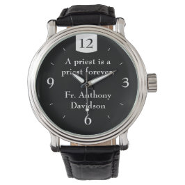 De Pulsera Reloj electrónico personalizado del sacerdote negr