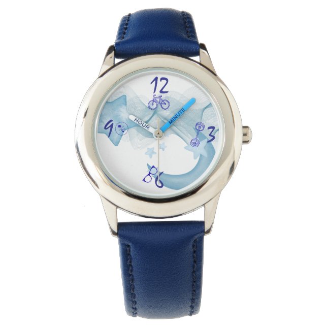 De Pulsera Reloj electrónico Personalizado Moon Star (Anverso)