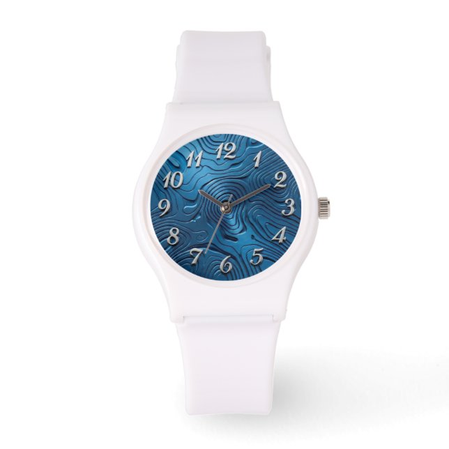 De Pulsera Reloj elegante con dial azul (Anverso)