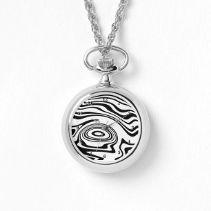 De Pulsera Reloj en blanco y negro