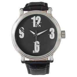 De Pulsera reloj en blanco y negro