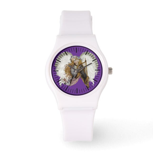 De Pulsera Reloj eWatch Ángel con Arpa (Anverso)