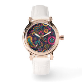 De Pulsera Reloj eWatch Floral Paisley moderno