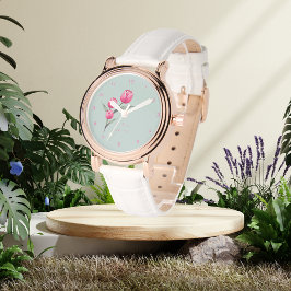 De Pulsera Reloj eWatch personalizado con floral Rosa