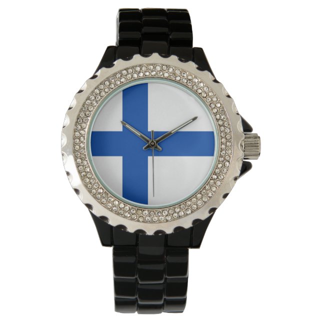 De Pulsera Reloj femenino finlandés - Suomen Lippu Kello (Anverso)