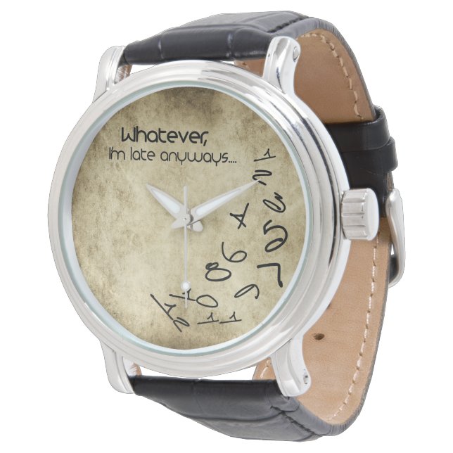 De Pulsera Reloj Grunge Me Da Igual Estoy Atrasado (Angular)