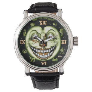 De Pulsera Reloj Halloween del gato negro 13