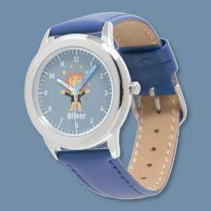 De Pulsera Reloj infantil personalizado divertido con león ma