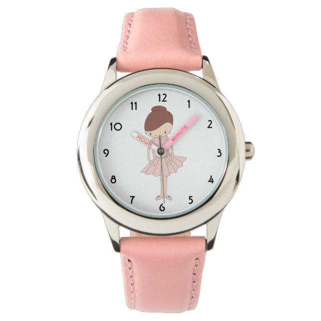 De Pulsera Reloj infantil rosa Bailarina Isabella ilusima (Anverso)