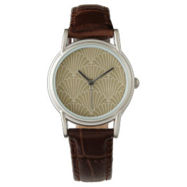 De Pulsera Reloj inspirado en concha Art Deco
