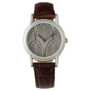 De Pulsera Reloj inspirado fan del art déco