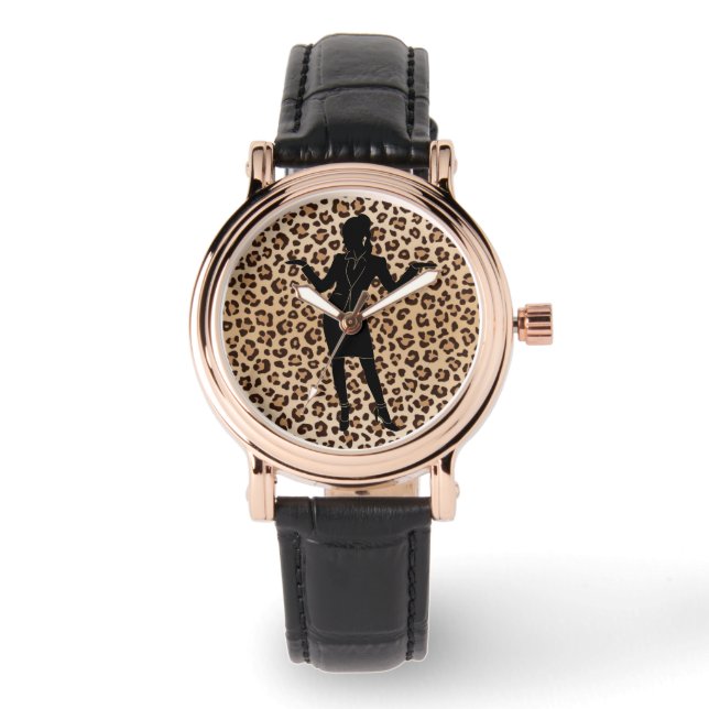 De Pulsera Reloj "Leopardo" (Anverso)