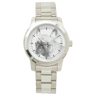 De Pulsera Reloj masculino del Bulldog francés