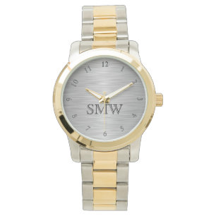 De Pulsera Reloj masculino monograma personalizado