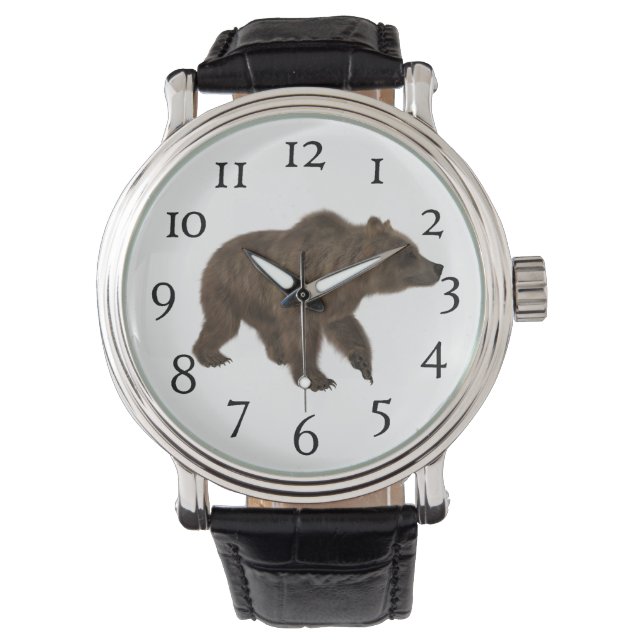 De Pulsera Reloj masculino - Oso (Anverso)
