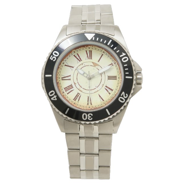 De Pulsera Reloj masculino parduzco (Anverso)