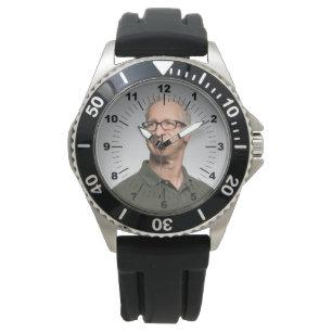 De Pulsera Reloj masculino - personalizado - caucho negro