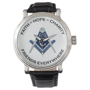 De Pulsera Reloj Masónico Azul