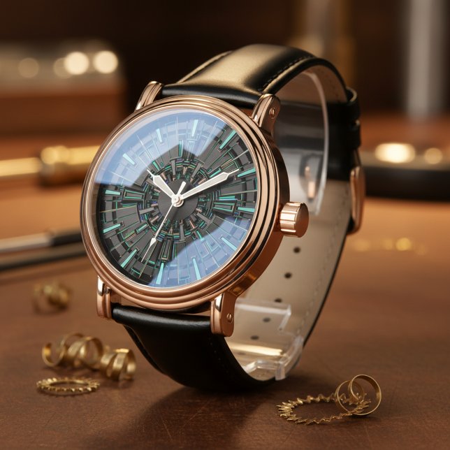 De Pulsera Reloj moderno abstracto 3D (Subido por el creador)