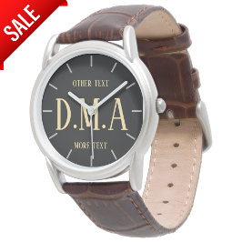 De Pulsera Reloj monogramado Hombres Personalizado Elegante