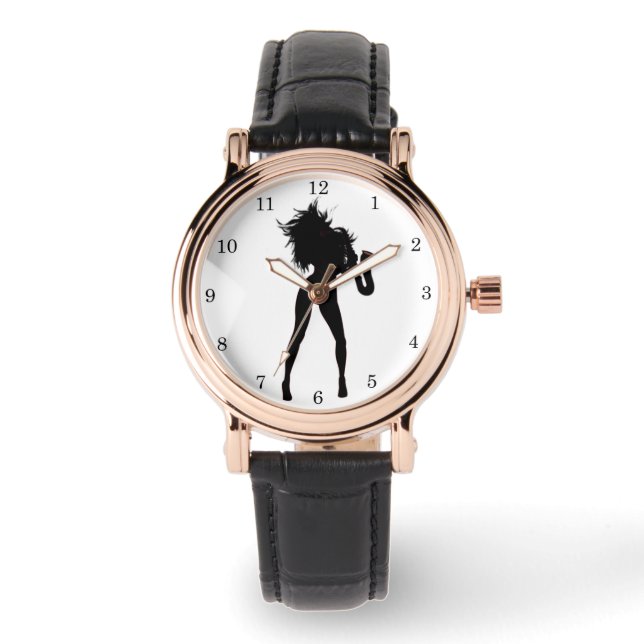 De Pulsera Reloj mujer saxofonista (Anverso)