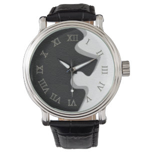 De Pulsera Reloj negro del pedazo del rompecabezas