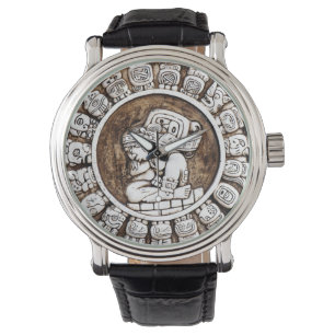 De Pulsera Reloj para hombre del calendario maya
