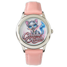 Reloj para niñas estilo Chrome Kitten Diva