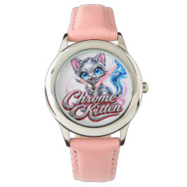 De Pulsera Reloj para niñas estilo Chrome Kitten Diva